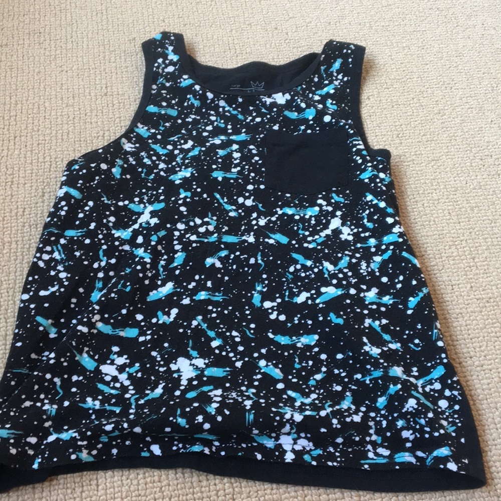 Blue crown boys large tank top